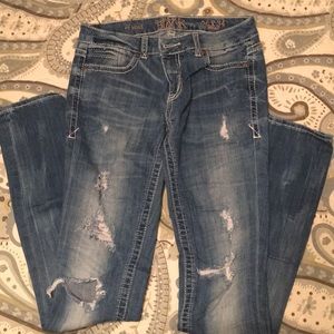 Buckle Black Skinny Jeans